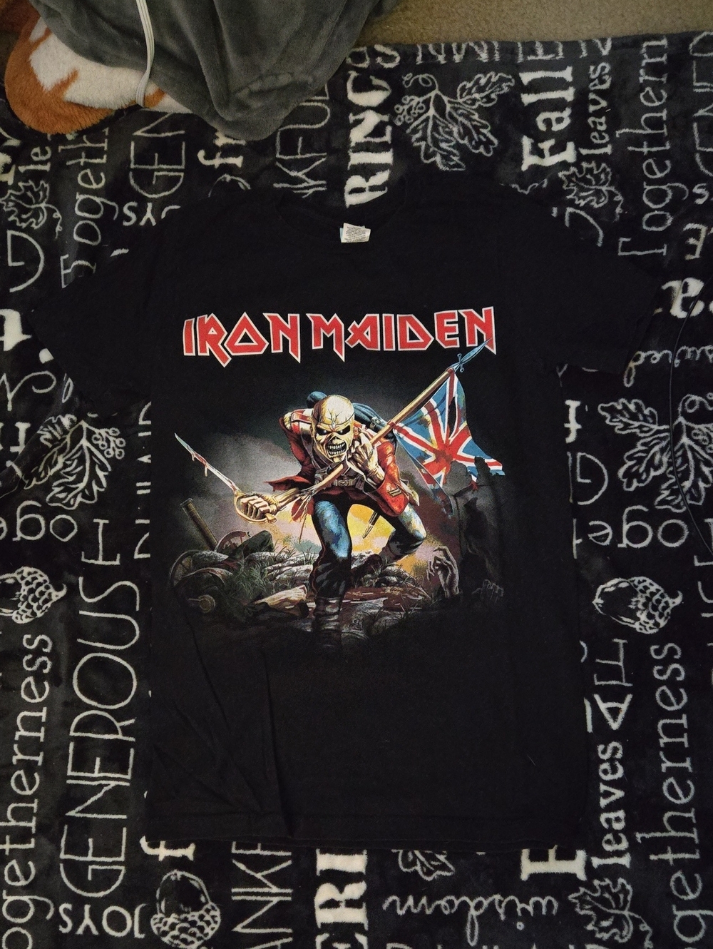 Black Iron Maiden Band T‑Shirt Sz Sm